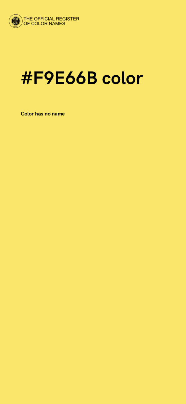 #F9E66B color image