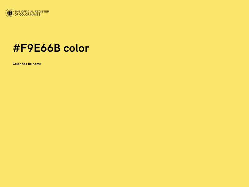 #F9E66B color image