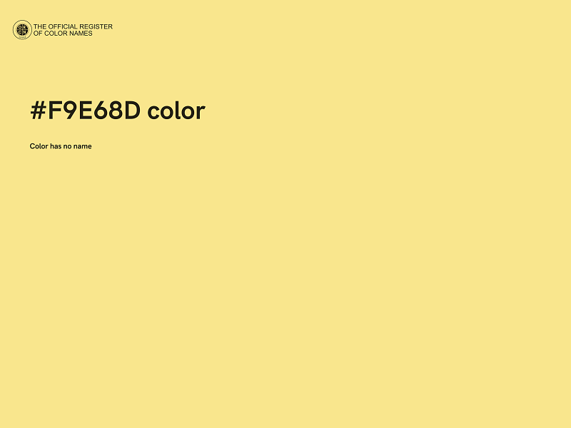 #F9E68D color image