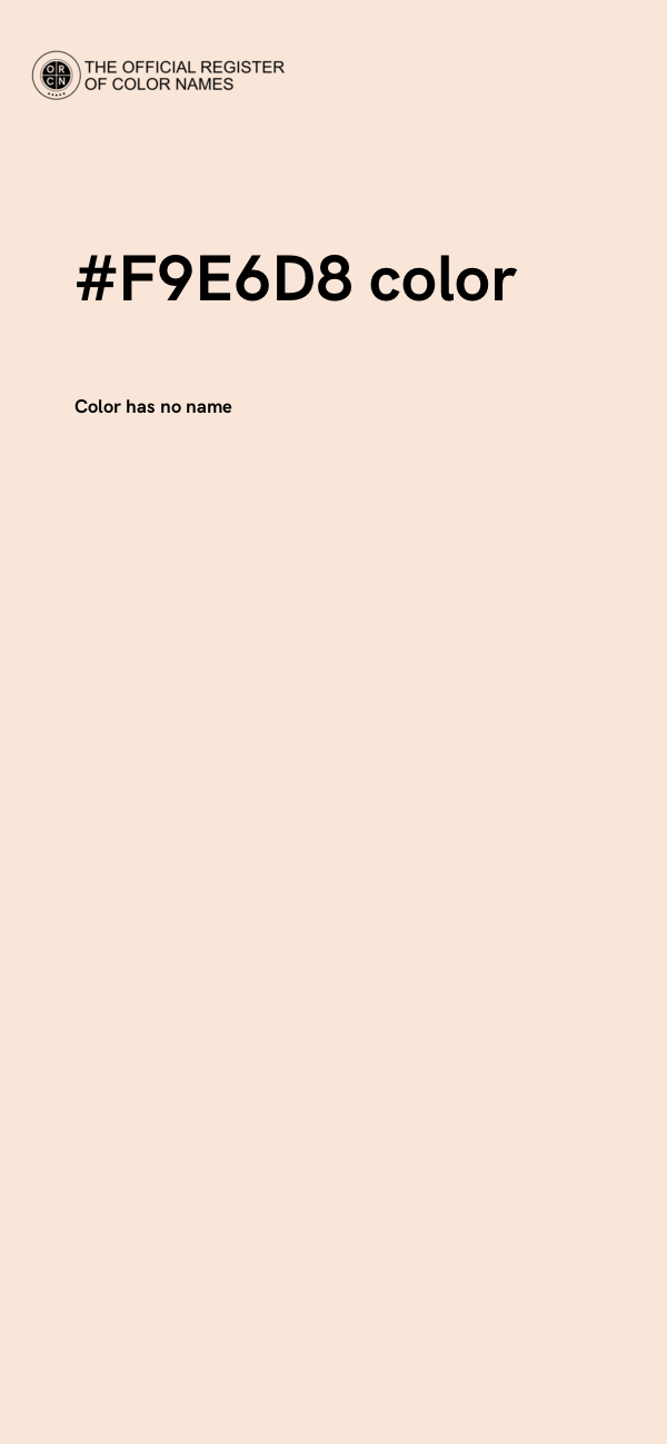 #F9E6D8 color image
