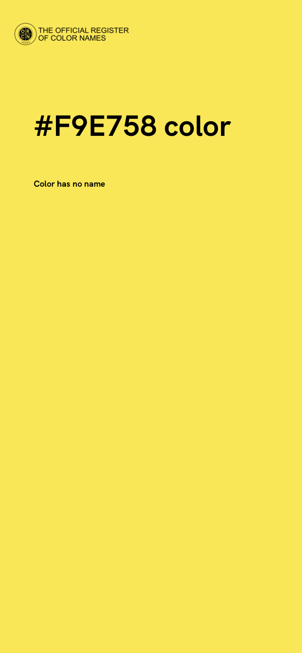 #F9E758 color image