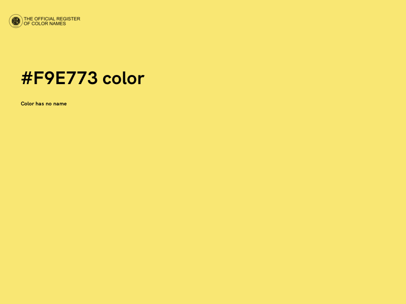 #F9E773 color image