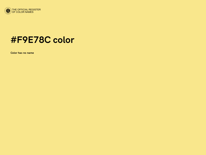 #F9E78C color image
