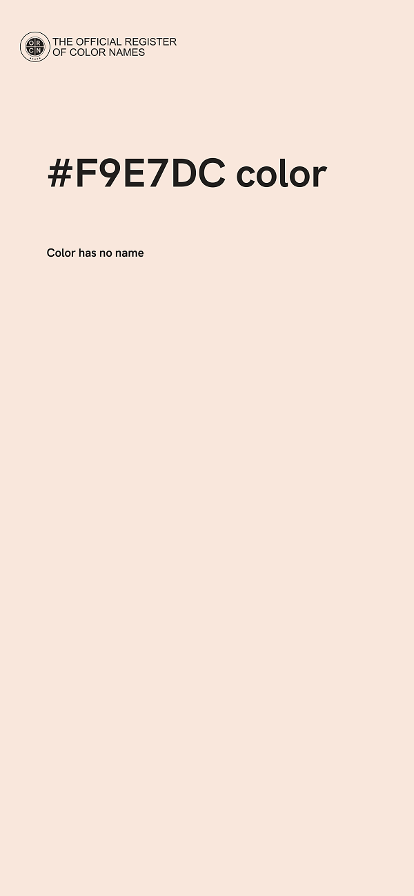 #F9E7DC color image