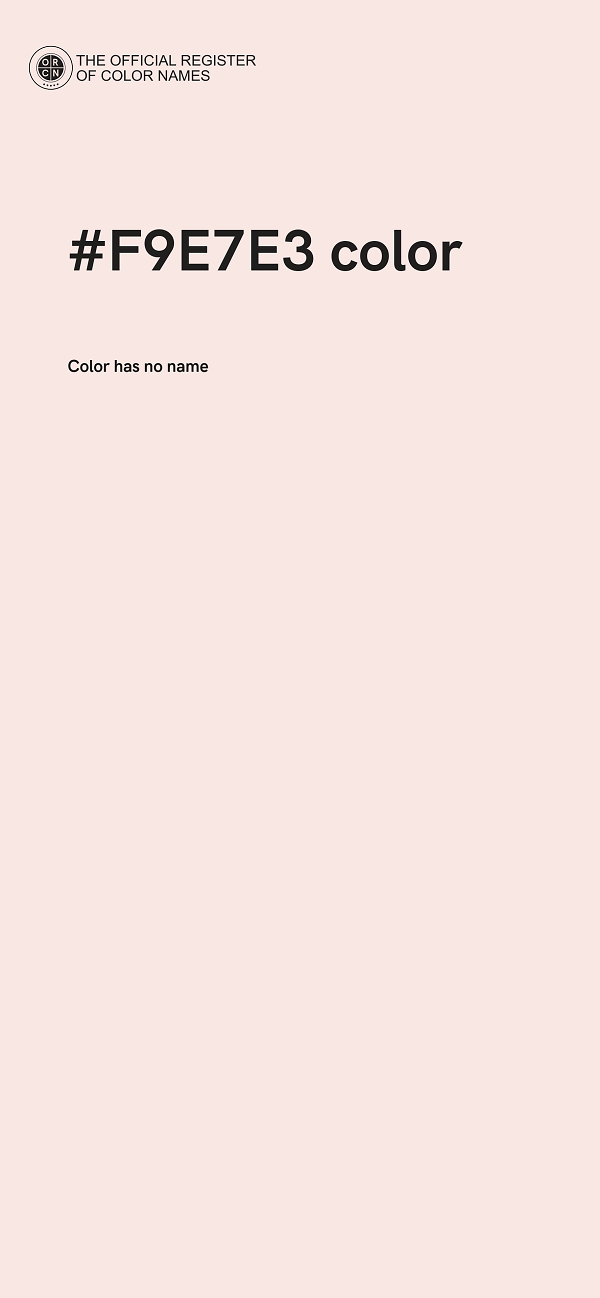 #F9E7E3 color image