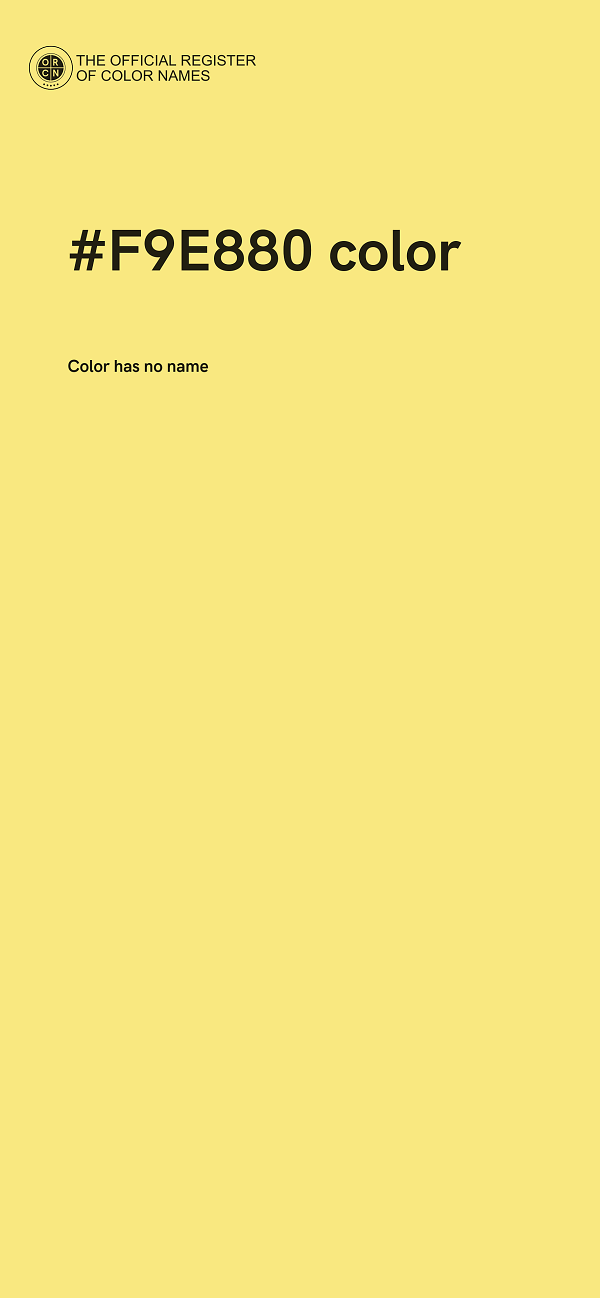 #F9E880 color image