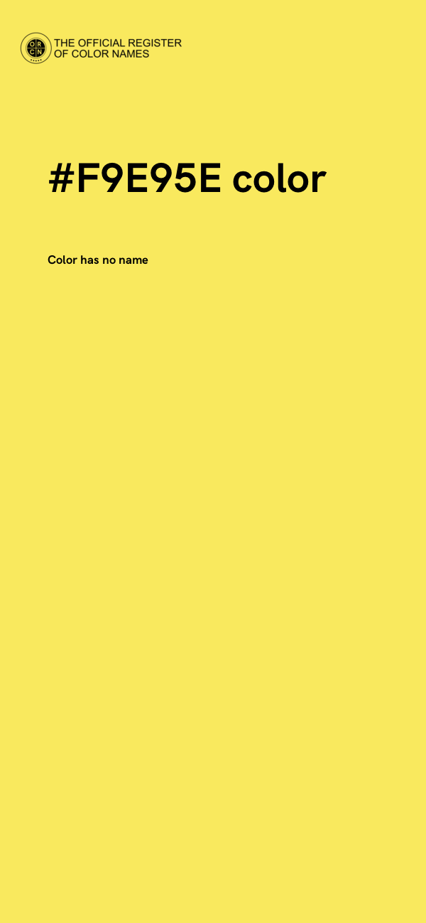 #F9E95E color image