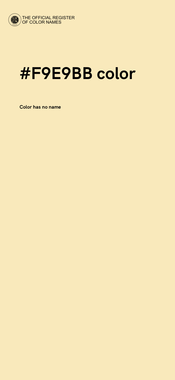 #F9E9BB color image