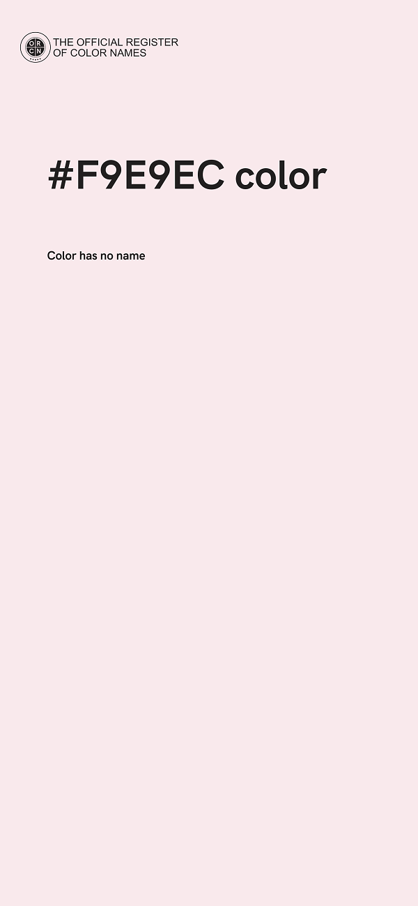 #F9E9EC color image