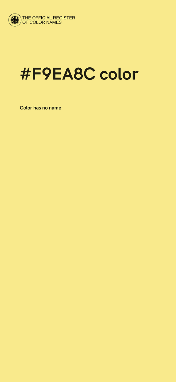 #F9EA8C color image