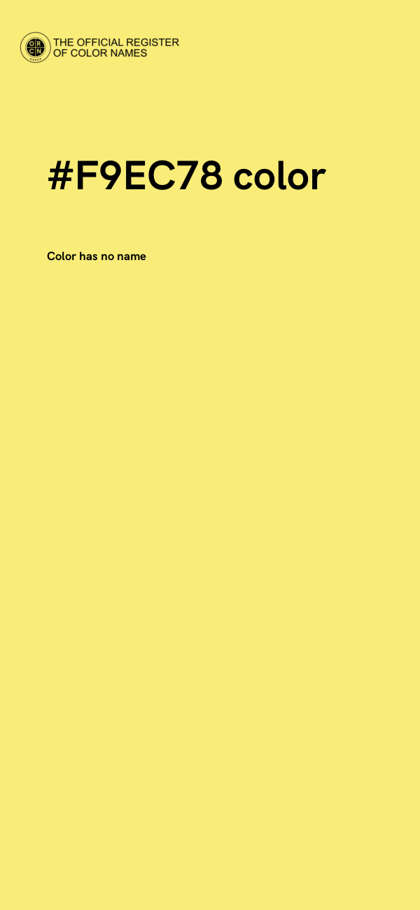 #F9EC78 color image