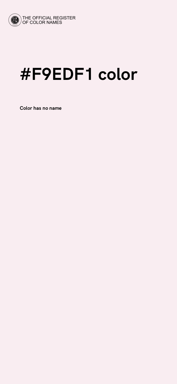 #F9EDF1 color image