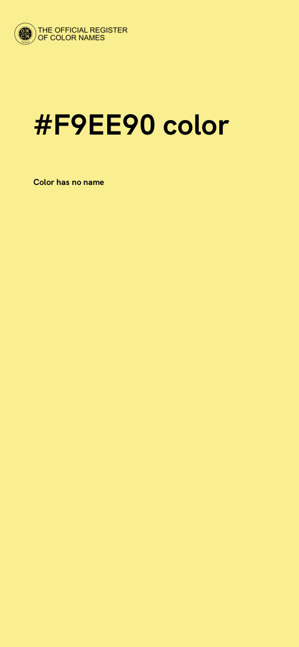 #F9EE90 color image