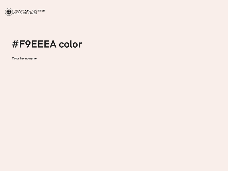 #F9EEEA color image