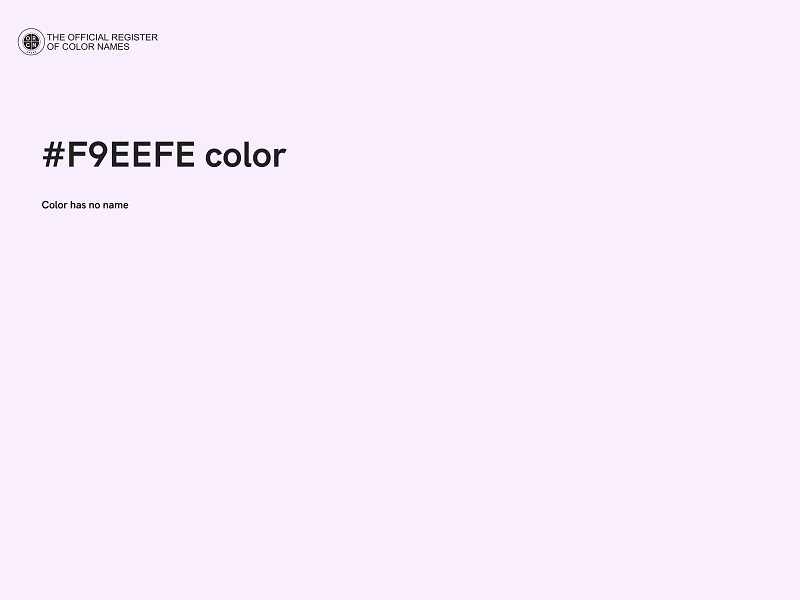 #F9EEFE color image