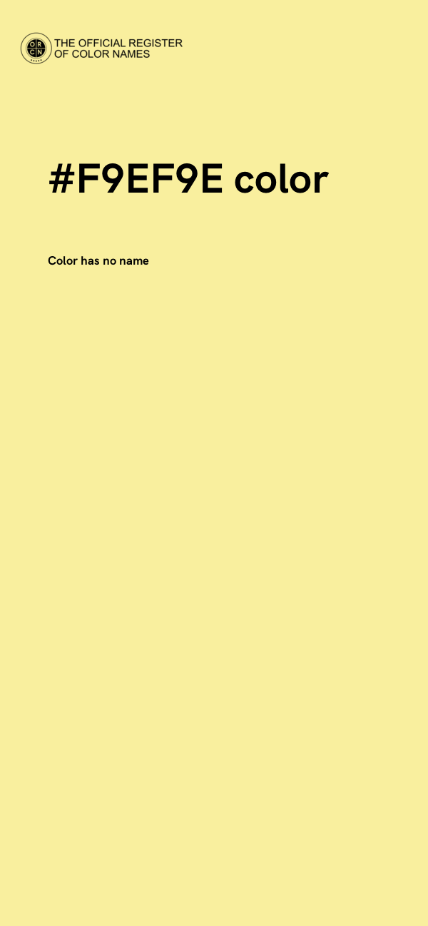 #F9EF9E color image
