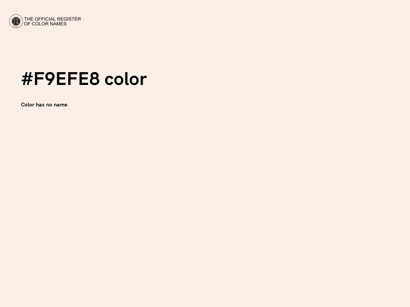 #F9EFE8 color image