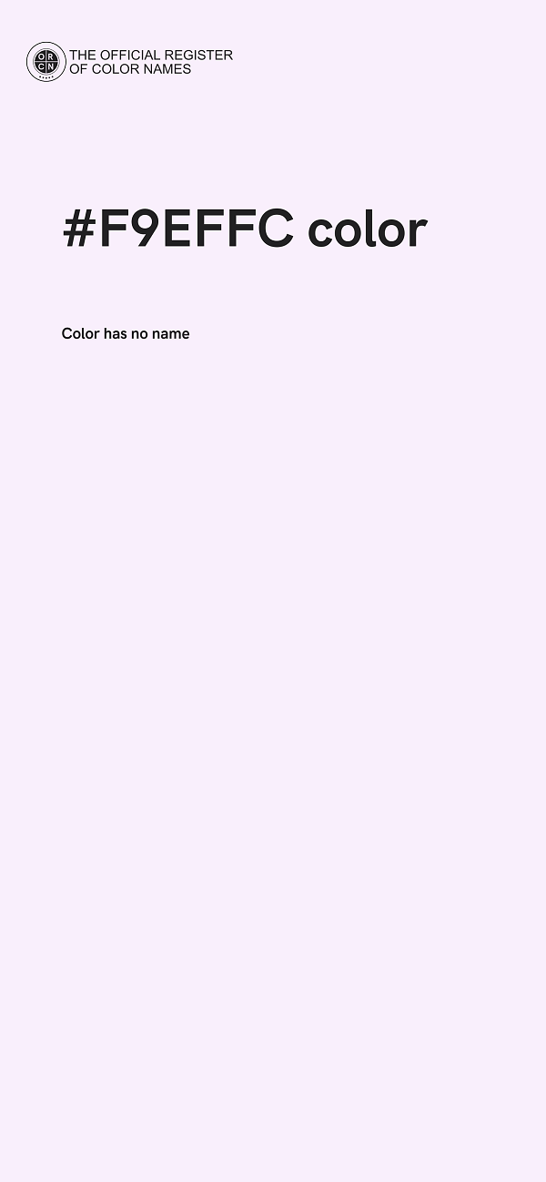 #F9EFFC color image