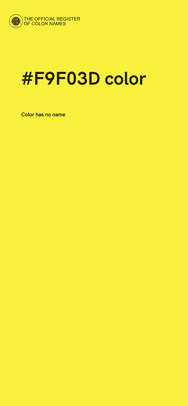 #F9F03D color image