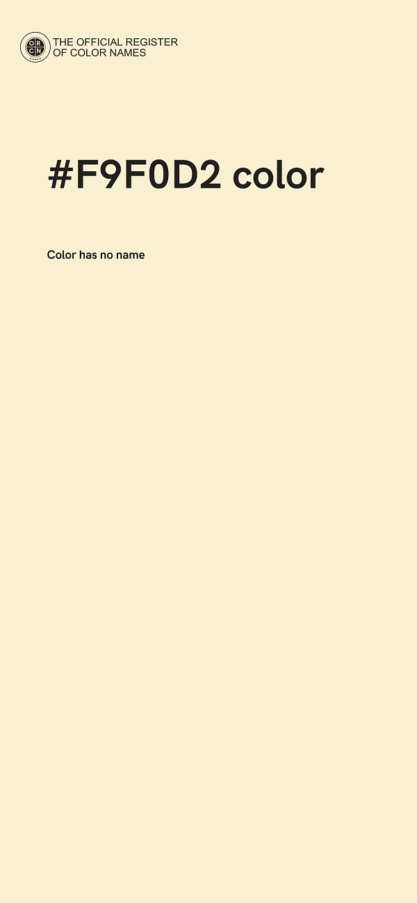 #F9F0D2 color image
