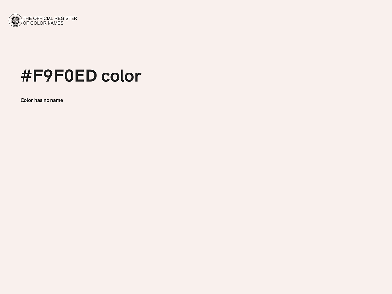 #F9F0ED color image
