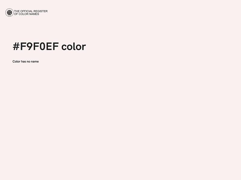 #F9F0EF color image