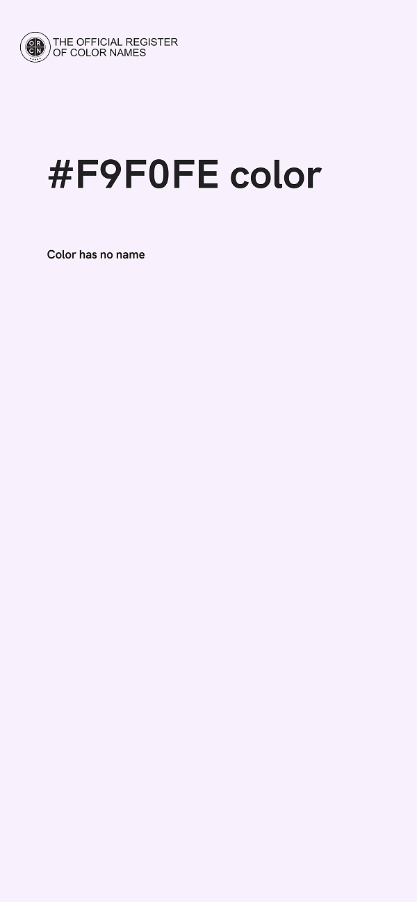 #F9F0FE color image