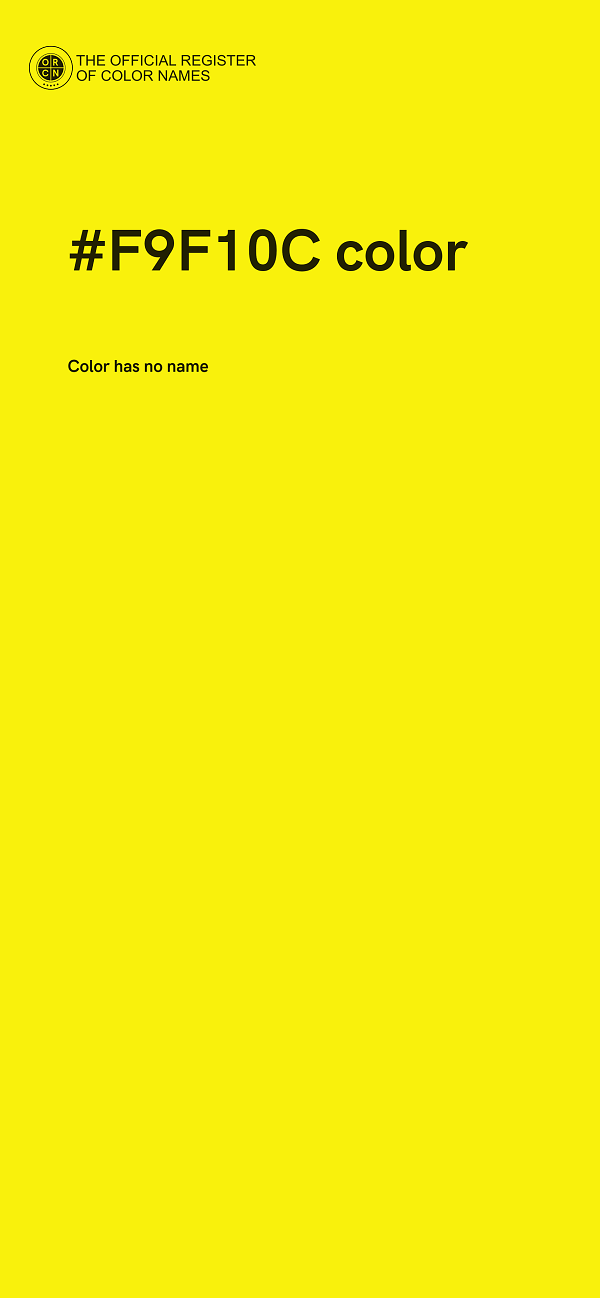 #F9F10C color image