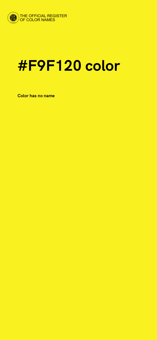 #F9F120 color image