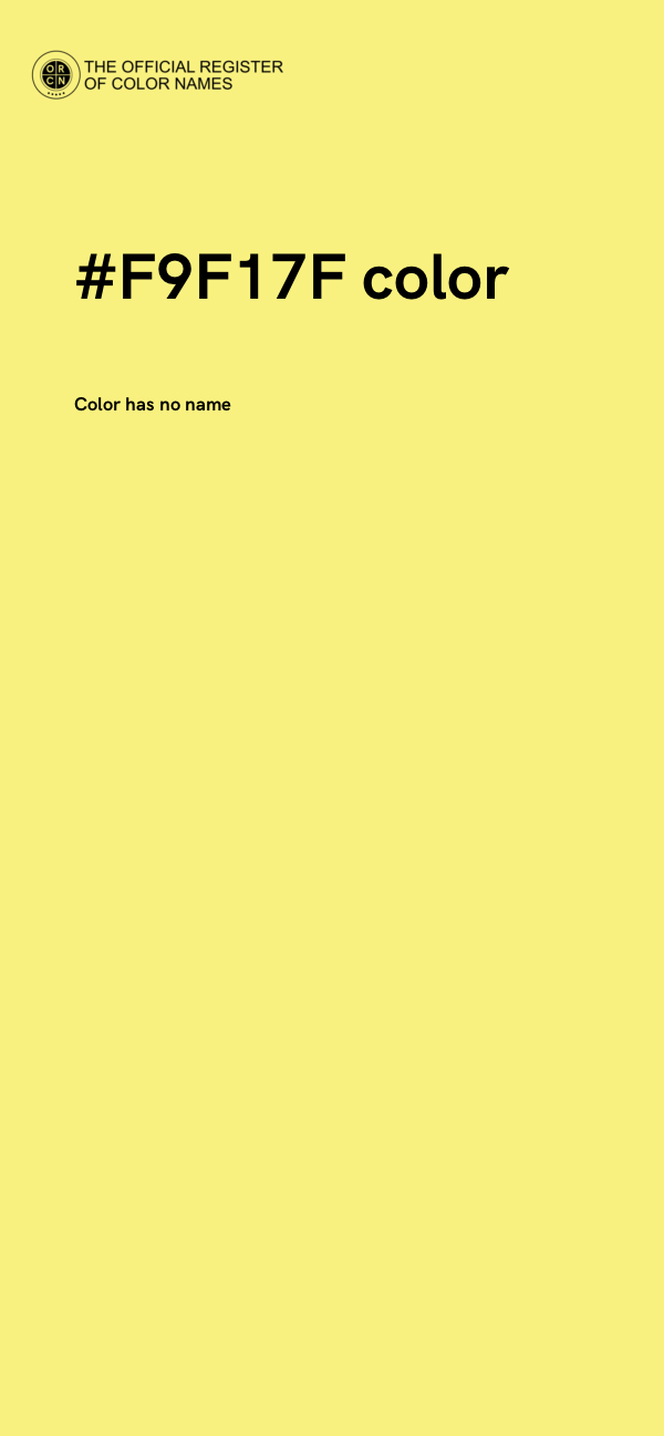 #F9F17F color image