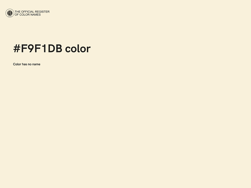 #F9F1DB color image