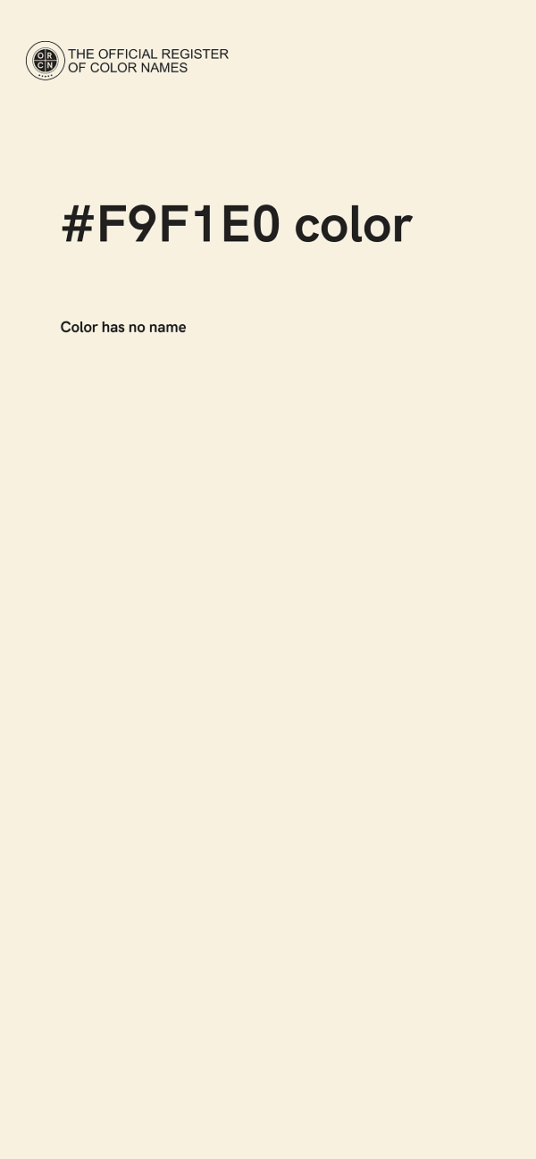 #F9F1E0 color image