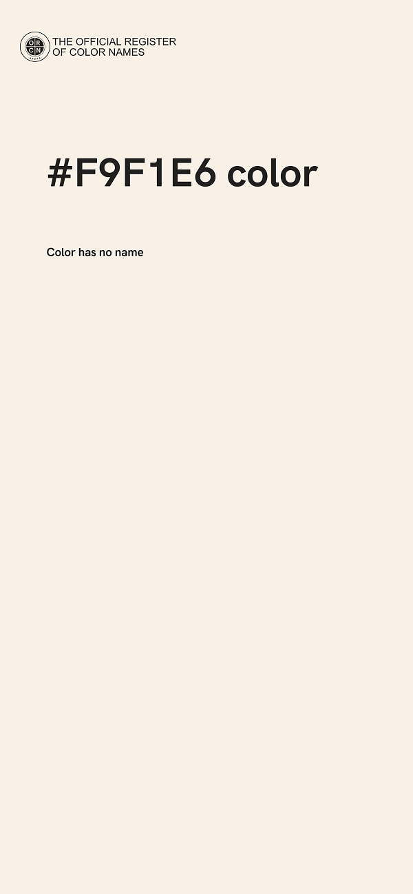 #F9F1E6 color image