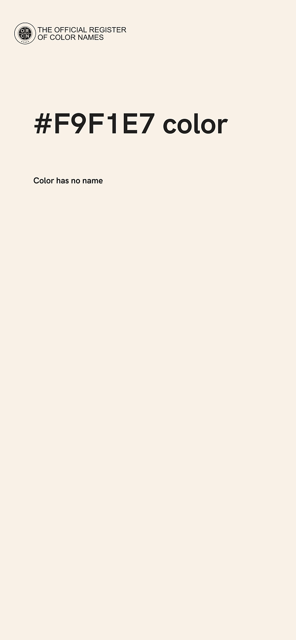 #F9F1E7 color image
