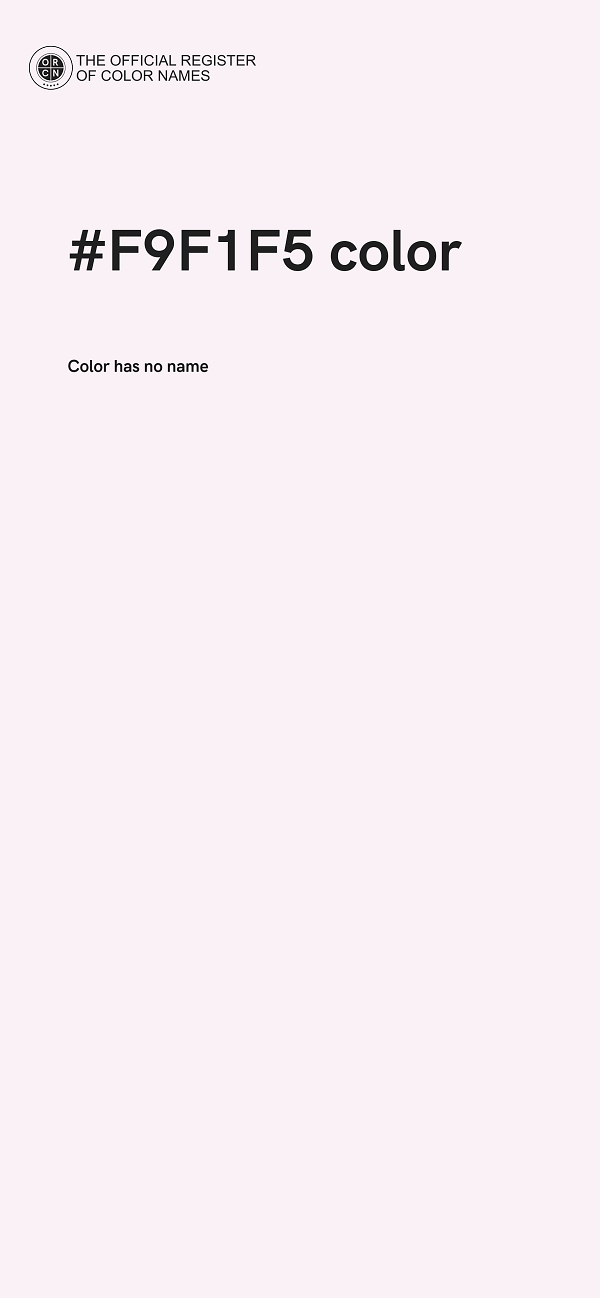 #F9F1F5 color image
