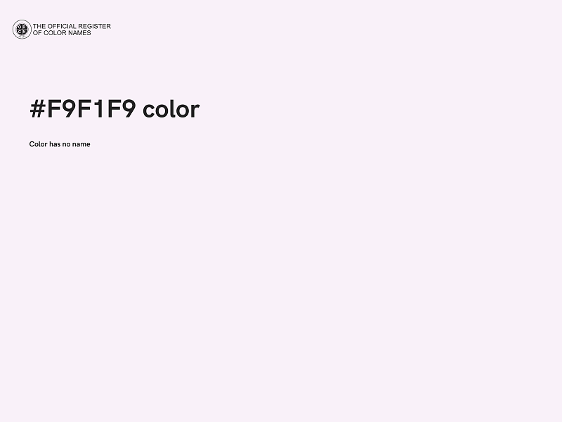 #F9F1F9 color image