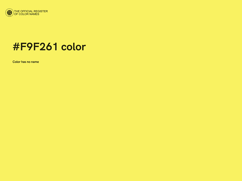 #F9F261 color image