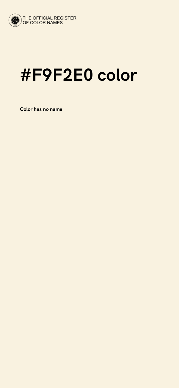 #F9F2E0 color image