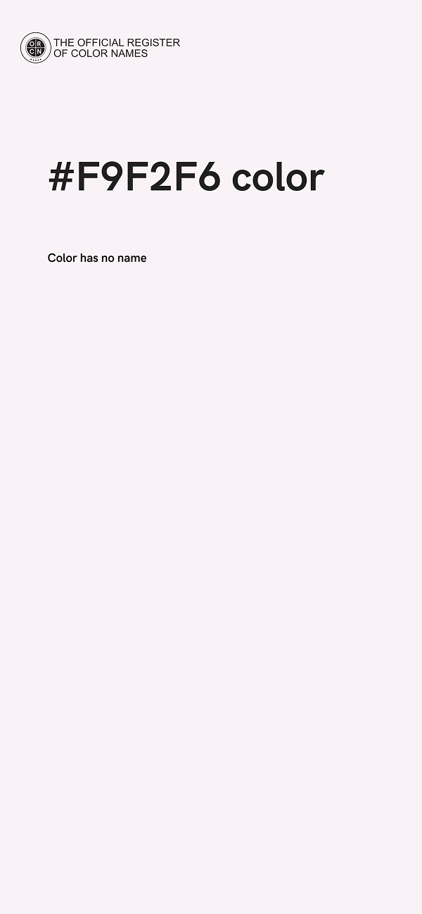 #F9F2F6 color image