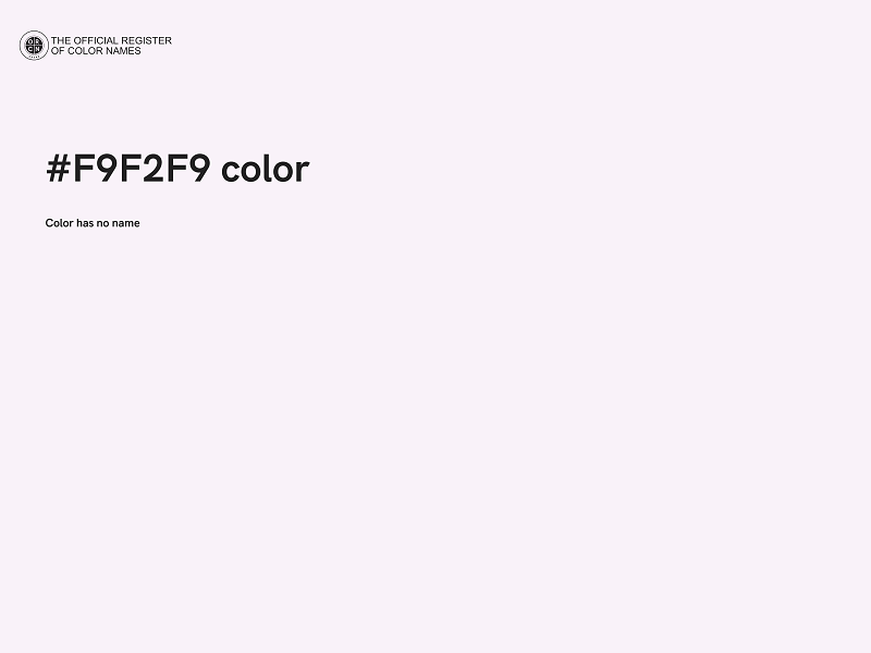 #F9F2F9 color image