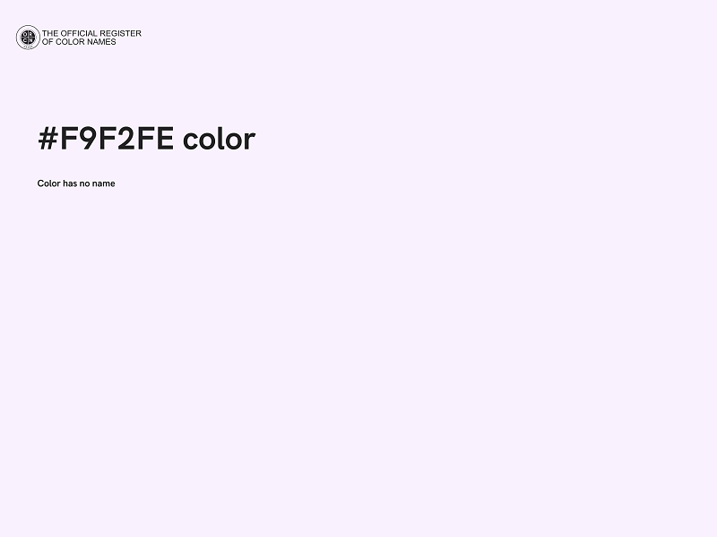 #F9F2FE color image