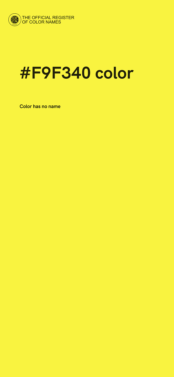 #F9F340 color image