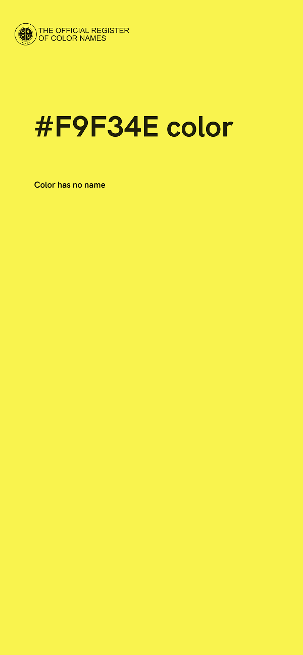 #F9F34E color image