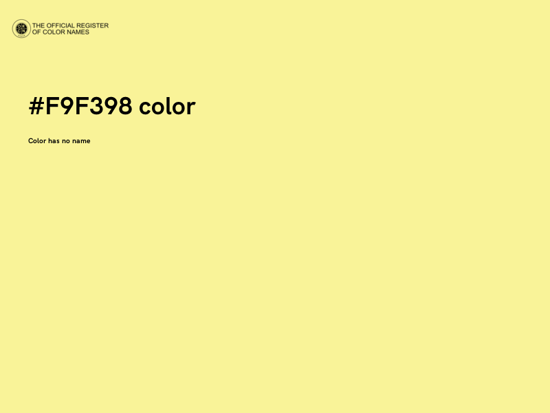 #F9F398 color image
