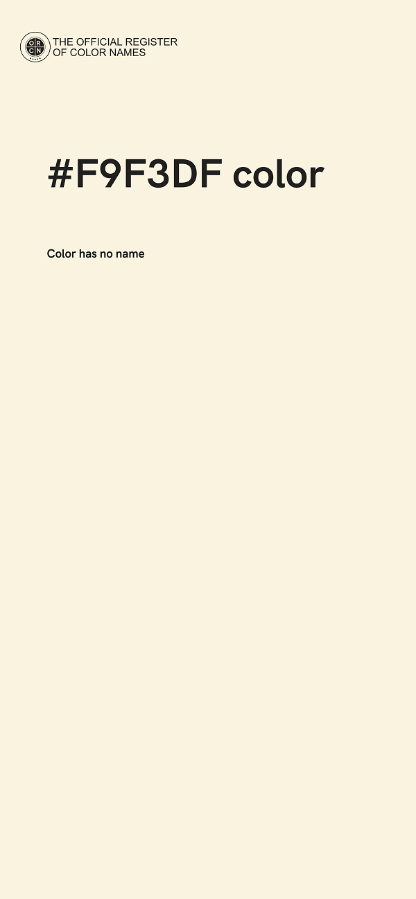 #F9F3DF color image