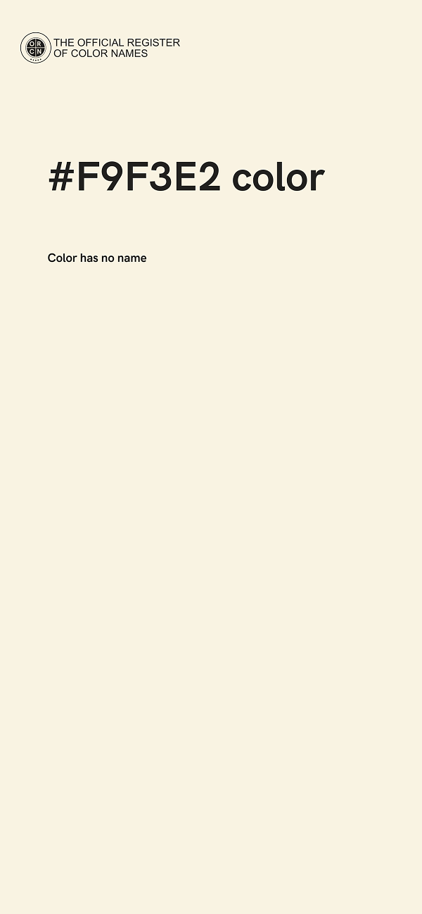 #F9F3E2 color image