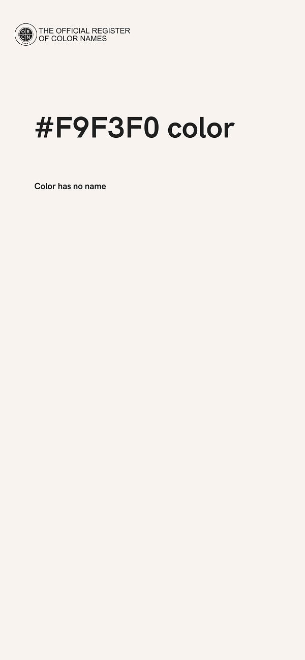 #F9F3F0 color image
