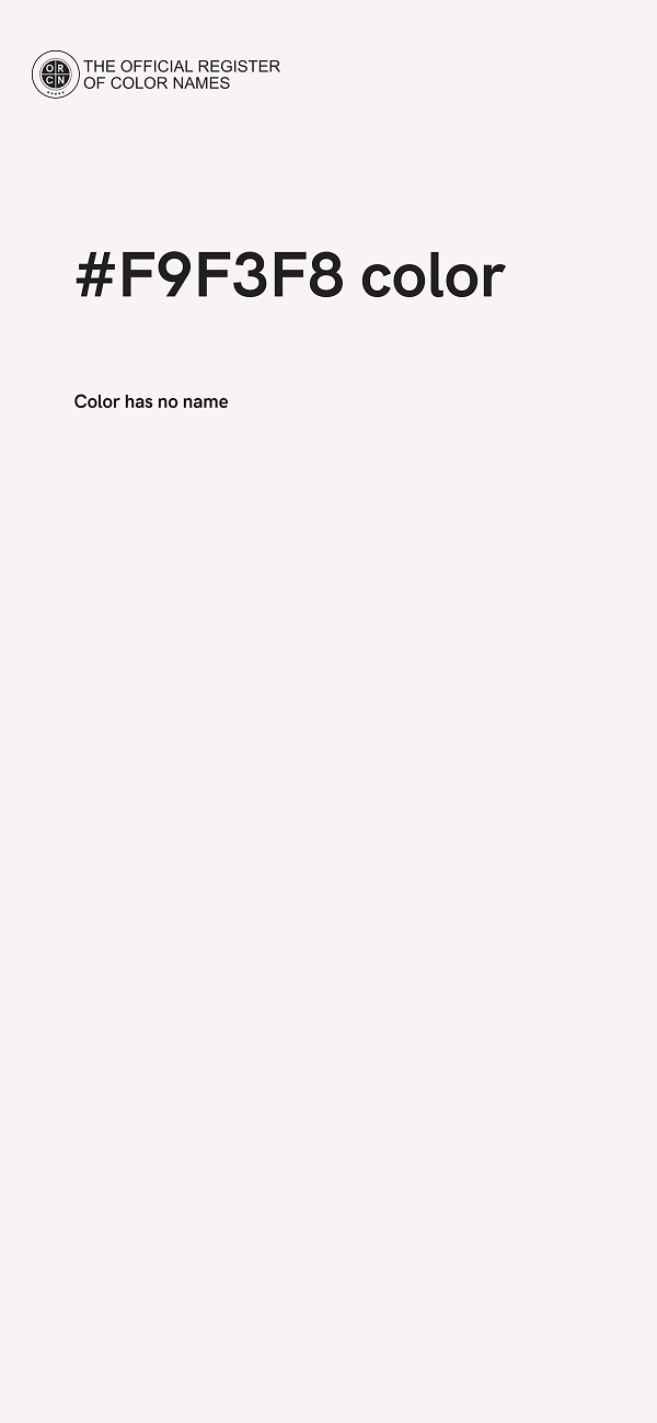 #F9F3F8 color image