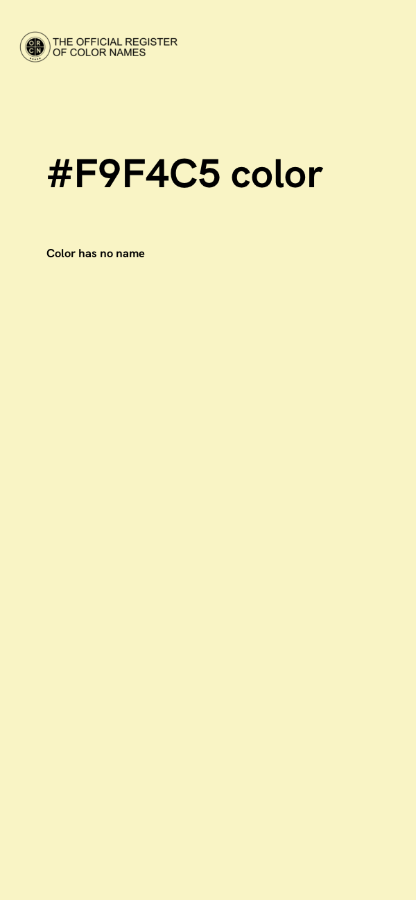 #F9F4C5 color image