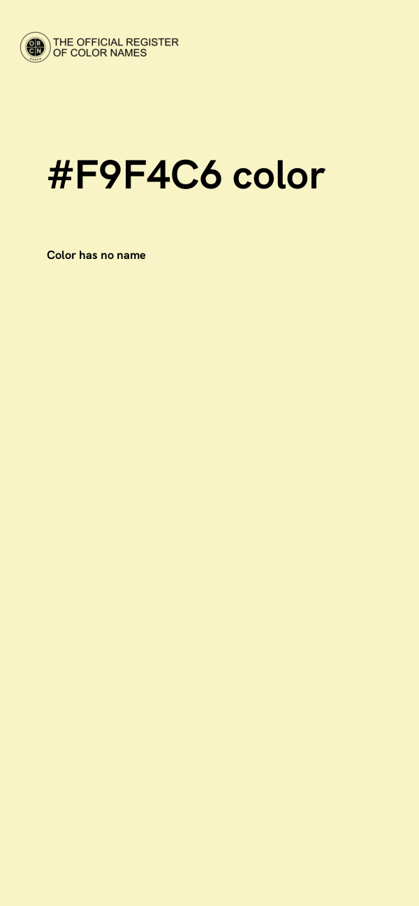 #F9F4C6 color image